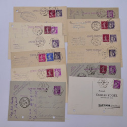 France lots de lettres, entiers du 20ème siècle neufs et oblitérés dans une boite.