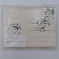 France lot d'entiers postaux et divers cachets pour revente en une boite.