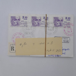 France lot d'entiers postaux et divers cachets pour revente en une boite.