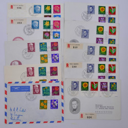 Suisse lot de +200 enveloppes premier jour FDC 1963-1983 en une boite.