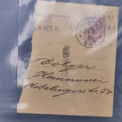 Allemagne lot de +100 lettres, entiers postaux 1873-1977 oblitérés.