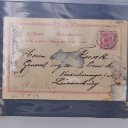 Allemagne lot de +100 lettres, entiers postaux 1873-1977 oblitérés.