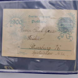 Allemagne lot de +100 lettres, entiers postaux 1873-1977 oblitérés.