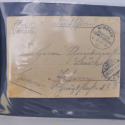 Allemagne lot de +100 lettres, entiers postaux 1873-1977 oblitérés.