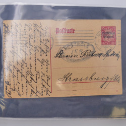 Allemagne lot de +100 lettres, entiers postaux 1873-1977 oblitérés.