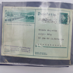 Allemagne lot de +100 lettres, entiers postaux 1873-1977 oblitérés.