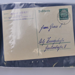 Allemagne lot de +100 lettres, entiers postaux 1873-1977 oblitérés.