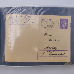 Allemagne lot de +100 lettres, entiers postaux 1873-1977 oblitérés.