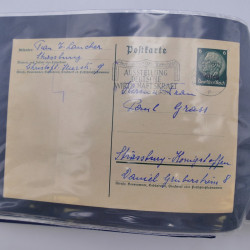 Allemagne lot de +100 lettres, entiers postaux 1873-1977 oblitérés.