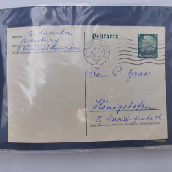 Allemagne lot de +100 lettres, entiers postaux 1873-1977 oblitérés.