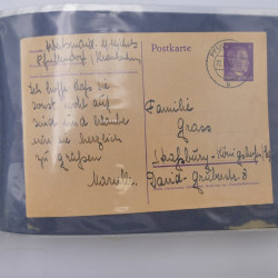 Allemagne lot de +100 lettres, entiers postaux 1873-1977 oblitérés.