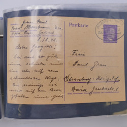 Allemagne lot de +100 lettres, entiers postaux 1873-1977 oblitérés.