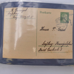 Allemagne lot de +100 lettres, entiers postaux 1873-1977 oblitérés.