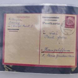 Allemagne lot de +100 lettres, entiers postaux 1873-1977 oblitérés.