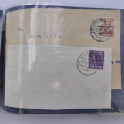 Allemagne lot de +100 lettres, entiers postaux 1873-1977 oblitérés.