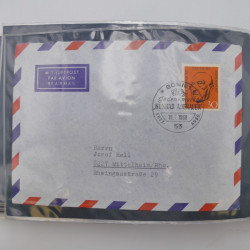 Allemagne lot de +100 lettres, entiers postaux 1873-1977 oblitérés.