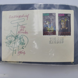 Allemagne lot de +100 lettres, entiers postaux 1873-1977 oblitérés.