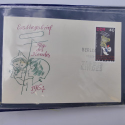 Allemagne lot de +100 lettres, entiers postaux 1873-1977 oblitérés.