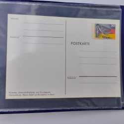 Allemagne lot de +100 lettres, entiers postaux 1873-1977 oblitérés.