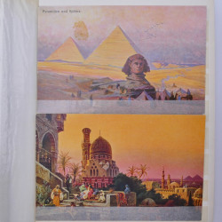 Egypte lot de 30 cartes postales 1898-1927 en un album.