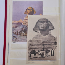 Egypte lot de 30 cartes postales 1898-1927 en un album.