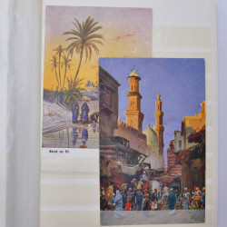 Egypte lot de 30 cartes postales 1898-1927 en un album.