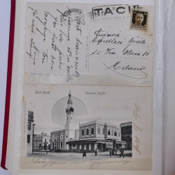 Egypte lot de 30 cartes postales 1898-1927 en un album.