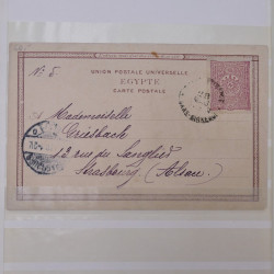 Egypte lot de 30 cartes postales 1898-1927 en un album.