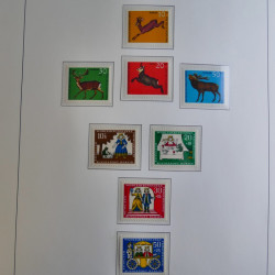 Collection timbres d'Allemagne Berlin 1948-1990 en album lux. Collection timbres d'Allemagne Berlin 1948-1990 en album lux.