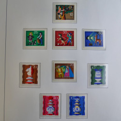 Collection timbres d'Allemagne Berlin 1948-1990 en album lux. Collection timbres d'Allemagne Berlin 1948-1990 en album lux.