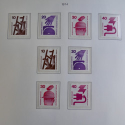 Collection timbres d'Allemagne Berlin 1948-1990 en album lux. Collection timbres d'Allemagne Berlin 1948-1990 en album lux.