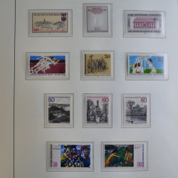 Collection timbres d'Allemagne Berlin 1948-1990 en album lux. Collection timbres d'Allemagne Berlin 1948-1990 en album lux.
