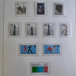 Collection timbres d'Allemagne Berlin 1948-1990 en album lux. Collection timbres d'Allemagne Berlin 1948-1990 en album lux.