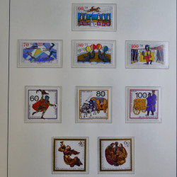 Collection timbres d'Allemagne Berlin 1948-1990 en album lux. Collection timbres d'Allemagne Berlin 1948-1990 en album lux.