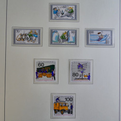 Collection timbres d'Allemagne Berlin 1948-1990 en album lux. Collection timbres d'Allemagne Berlin 1948-1990 en album lux.