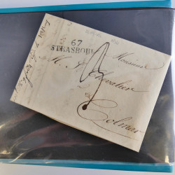 Lot de 100 lettres, plis de France 1813-1938 en un album. Lot de 100 lettres, plis de France 1813-1938 en un album.