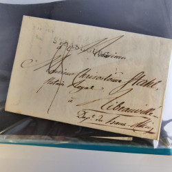 Lot de 100 lettres, plis de France 1813-1938 en un album. Lot de 100 lettres, plis de France 1813-1938 en un album.