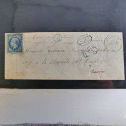 Lot de 100 lettres, plis de France 1813-1938 en un album. Lot de 100 lettres, plis de France 1813-1938 en un album.
