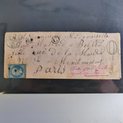 Lot de 100 lettres, plis de France 1813-1938 en un album. Lot de 100 lettres, plis de France 1813-1938 en un album.