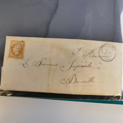 Lot de 100 lettres, plis de France 1813-1938 en un album. Lot de 100 lettres, plis de France 1813-1938 en un album.