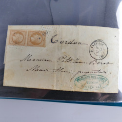 Lot de 100 lettres, plis de France 1813-1938 en un album. Lot de 100 lettres, plis de France 1813-1938 en un album.