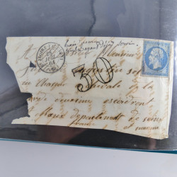 Lot de 100 lettres, plis de France 1813-1938 en un album. Lot de 100 lettres, plis de France 1813-1938 en un album.