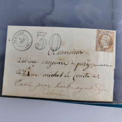 Lot de 100 lettres, plis de France 1813-1938 en un album. Lot de 100 lettres, plis de France 1813-1938 en un album.