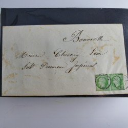 Lot de 100 lettres, plis de France 1813-1938 en un album. Lot de 100 lettres, plis de France 1813-1938 en un album.