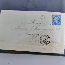 Lot de 100 lettres, plis de France 1813-1938 en un album. Lot de 100 lettres, plis de France 1813-1938 en un album.