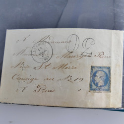 Lot de 100 lettres, plis de France 1813-1938 en un album. Lot de 100 lettres, plis de France 1813-1938 en un album.