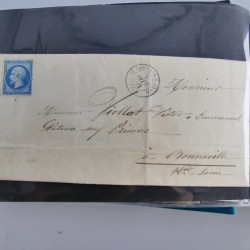 Lot de 100 lettres, plis de France 1813-1938 en un album. Lot de 100 lettres, plis de France 1813-1938 en un album.
