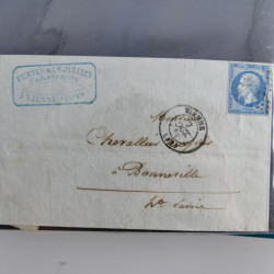Lot de 100 lettres, plis de France 1813-1938 en un album. Lot de 100 lettres, plis de France 1813-1938 en un album.