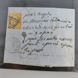 Lot de 100 lettres, plis de France 1813-1938 en un album. Lot de 100 lettres, plis de France 1813-1938 en un album.