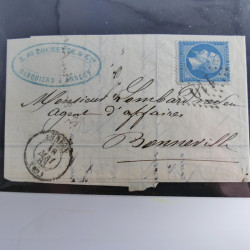 Lot de 100 lettres, plis de France 1813-1938 en un album. Lot de 100 lettres, plis de France 1813-1938 en un album.